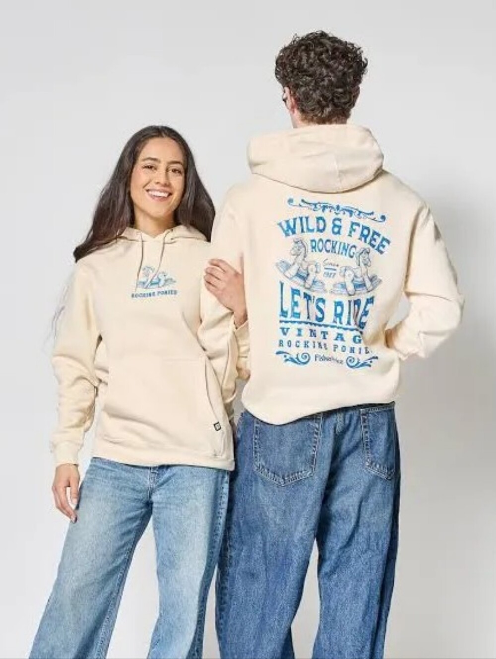 Retrokid x Fisher-Price Rocking Ponies Hoodie - Ivory - Graphic